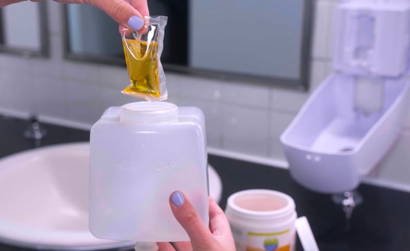 aqua chempacs dissolving hand soap | commercial soap