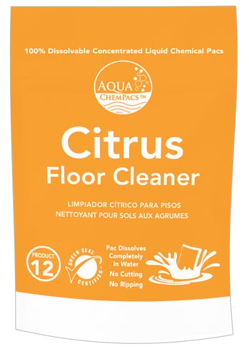 citrus floor cleaner aqua chempacs