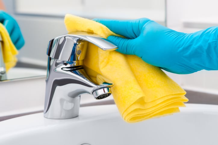 disinfecting bathroom sink | aqua chempacs